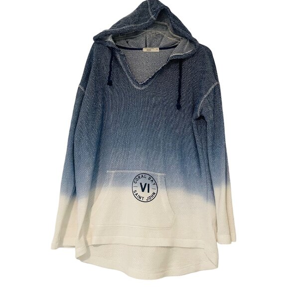 Coral Bay Ocean Drive Hooded Sweater L Gradient With Front Pocket - Picture 2 of 8